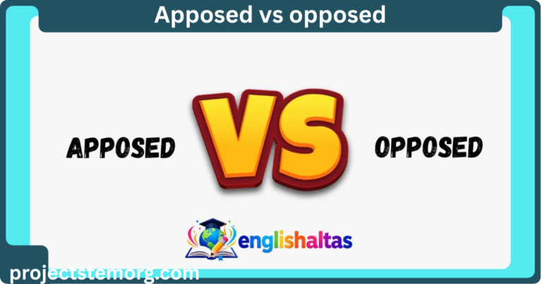 apposed vs opposed